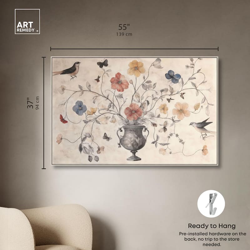 Antique Bouquet Canvas by Art Remedy