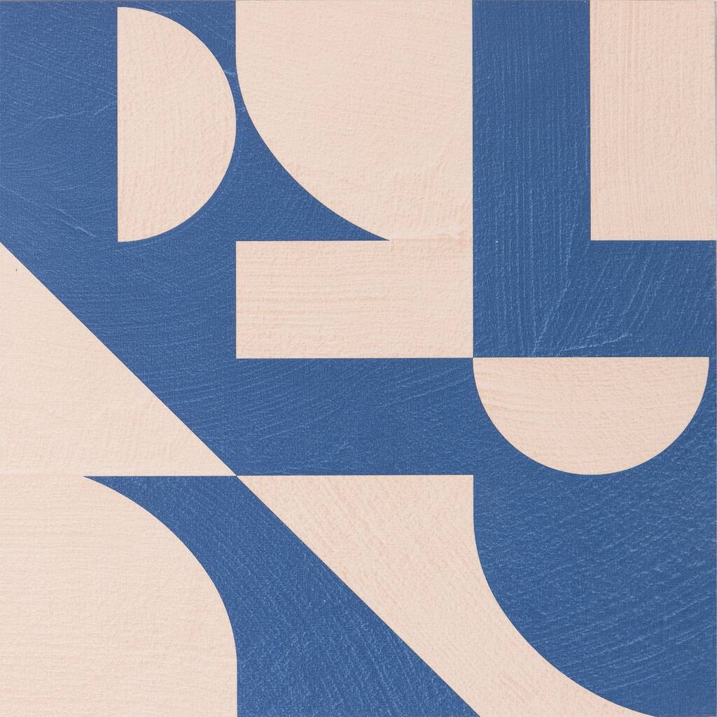 Very Gay Paint Gia Metric Coral and Blue Peel and Stick Floor Tiles