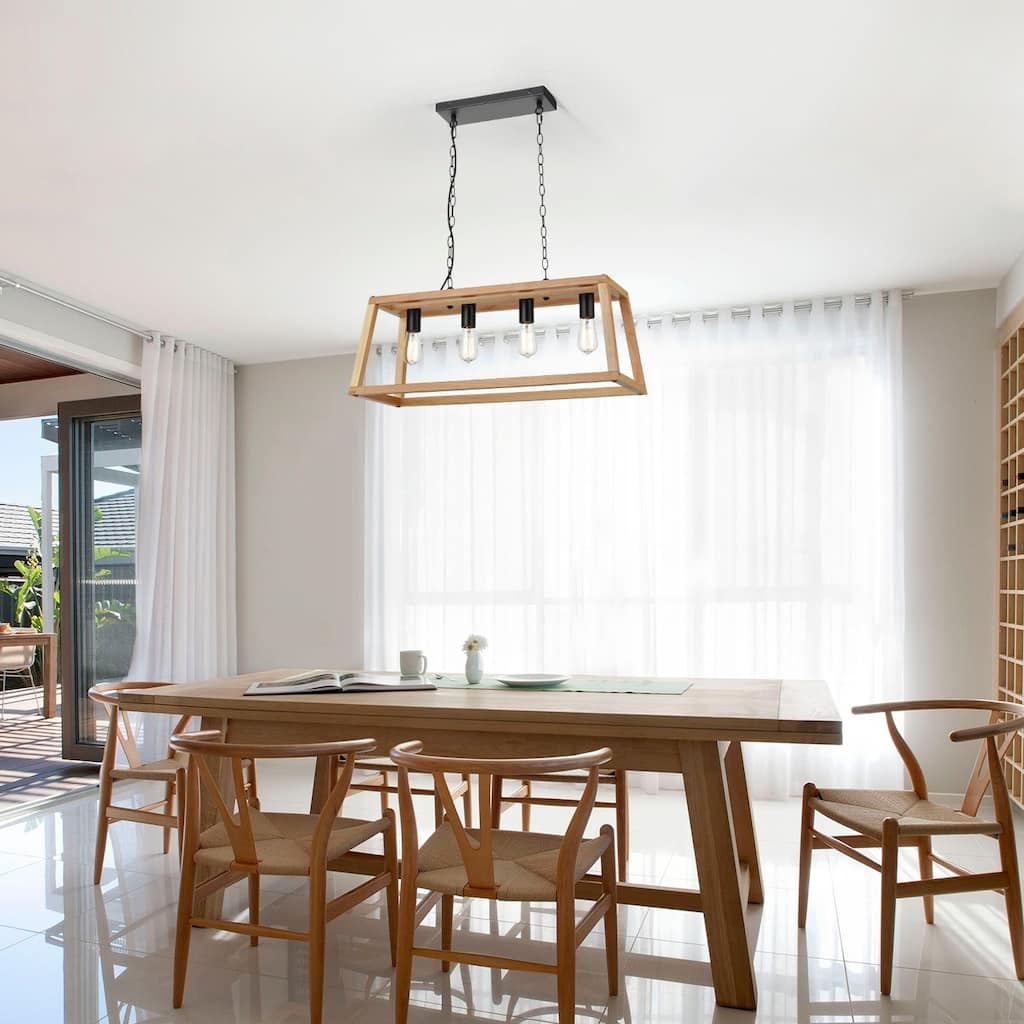 Light Society Bristol Wood Pendant Lamp