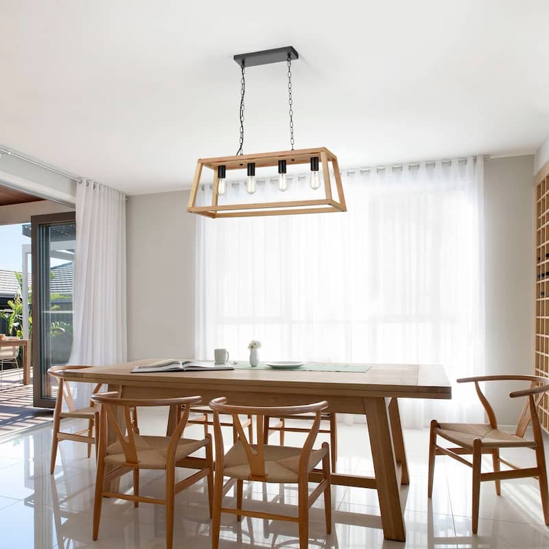 Light Society Bristol Wood Pendant Lamp