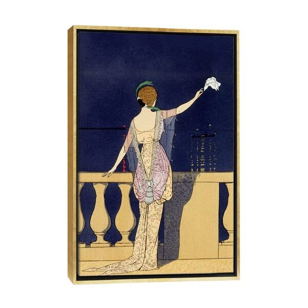 iCanvas "Farewell at Night, design for an evening dress by Paquin (colour  litho)" by George Barbier Framed Canvas Print - Bed Bath & Beyond - 36710235