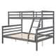 preview thumbnail 30 of 41, Twin Over Full Bunk Bed,Solid Wood Frame,High Guardrail,Safe for Kids
