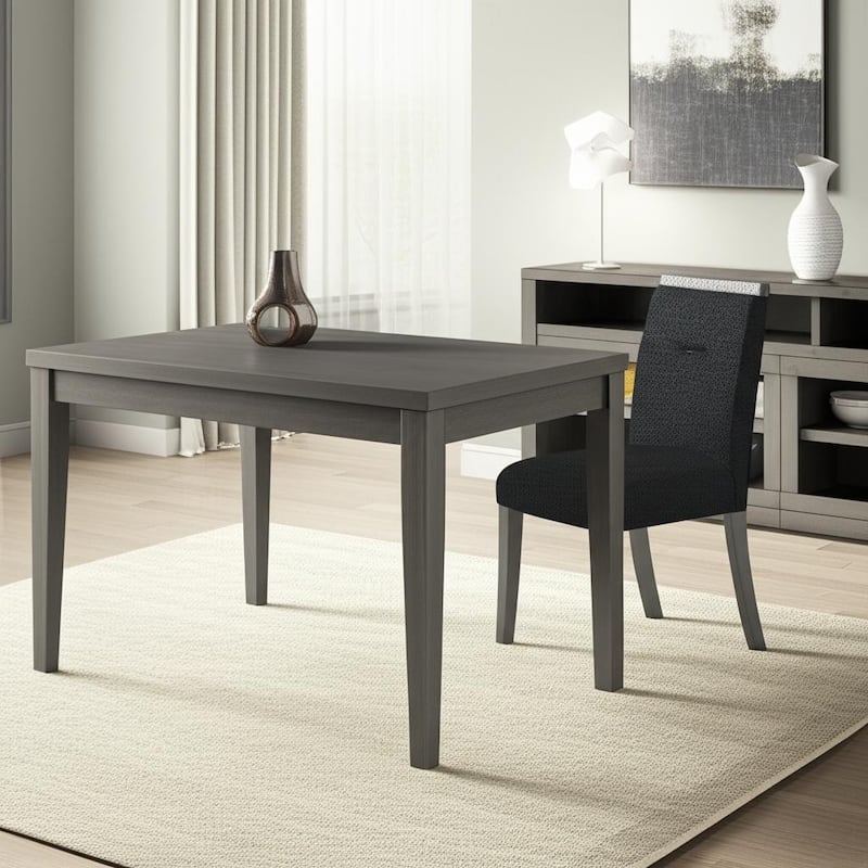 HomeRoots Dark Gray Upholstered Fabric With Faux Crystal Bling Dining Side Chair - 19.1 in. x 39.2 in. x 26.2 in. - Single - 19.1 in. x 39.2 in.  x 26.2 in. - Dark Gray