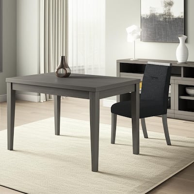 HomeRoots Dark Gray Upholstered Fabric With Faux Crystal Bling Dining Side Chair - 19.1 in. x 39.2 in. x 26.2 in.