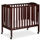 preview thumbnail 1 of 4, Dream On Me, 3 in 1 Folding Portable Crib Espresso