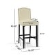 preview thumbnail 21 of 64, Logan Bonded Leather Backed Barstool (Set of 2) by Christopher Knight Home
