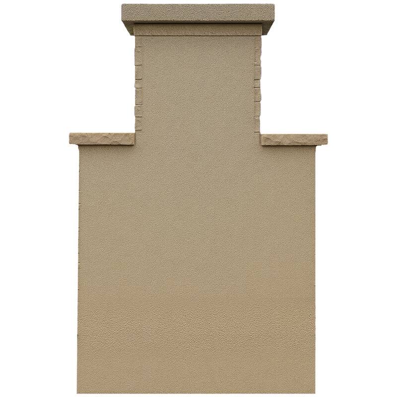 48 in. Tile and Stucco Propane Gas Outdoor Fireplace