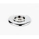preview thumbnail 8 of 10, Alno Traditional 1-3/4 Inch Diameter Cabinet Knob Backplate with Polished Chrome