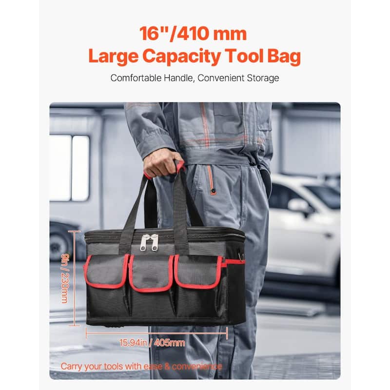 50 Piece Insulated Tool Set 50 for Electricians with Tools Handles and Tool Bag - 15.94 x 8.26 x 9 in