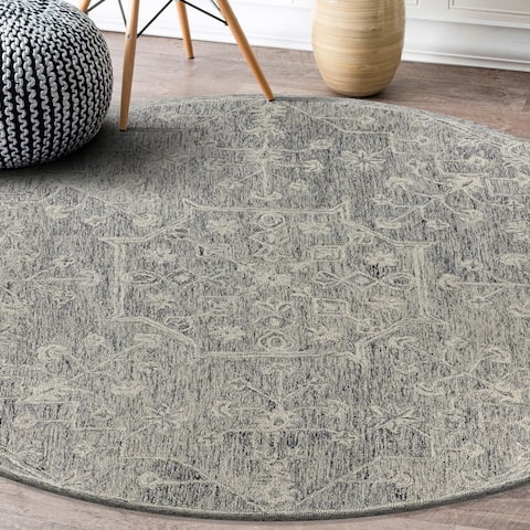 Dazed Floral Escape Indoor Area Rug 7'9" Round - 7'9" Round - 7'9" Round