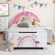 preview thumbnail 26 of 31, Costway Kids Upholstered Storage Ottoman Bench Versatile Toy Chest - See Details