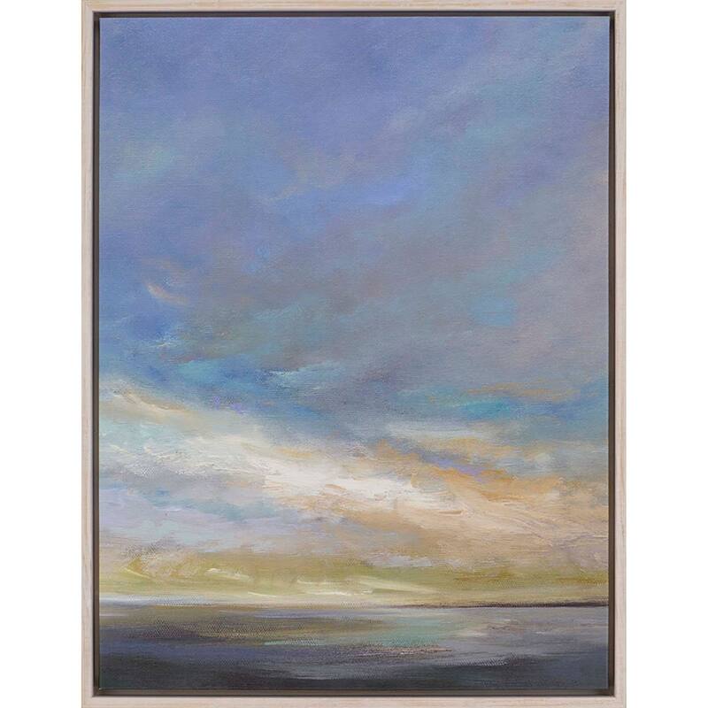 Coastal Clouds III - Giclee on Canvas - 41 X 31 X 3 - Wood - White