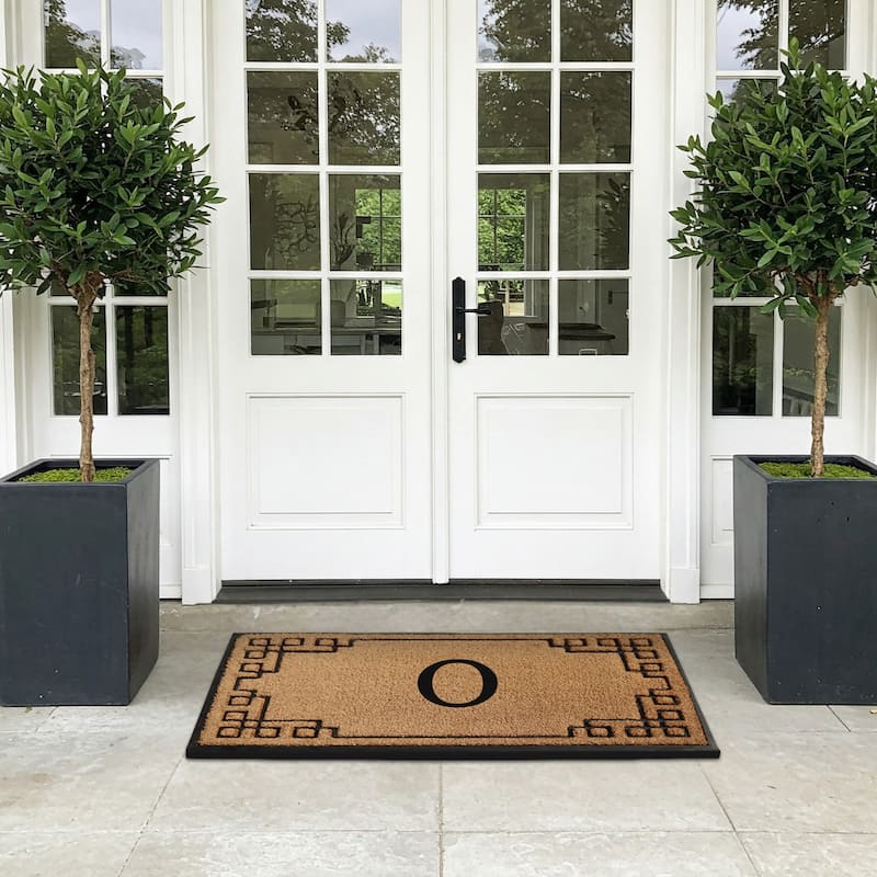 A1HC Natural Coir & Rubber Door Mat, Heavy Duty, Dirt Trapping, Long-Lasting Entrance Doormats,Thick & Durable Outdoor Entry Mat