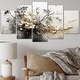 preview thumbnail 1 of 5, Designart "Bohemian Earthly Floral Collage I" Abstract Multipanel Wall Art Living Room set 60 In. Wide X 32 In. High - 5 Panels Diamond Shape
