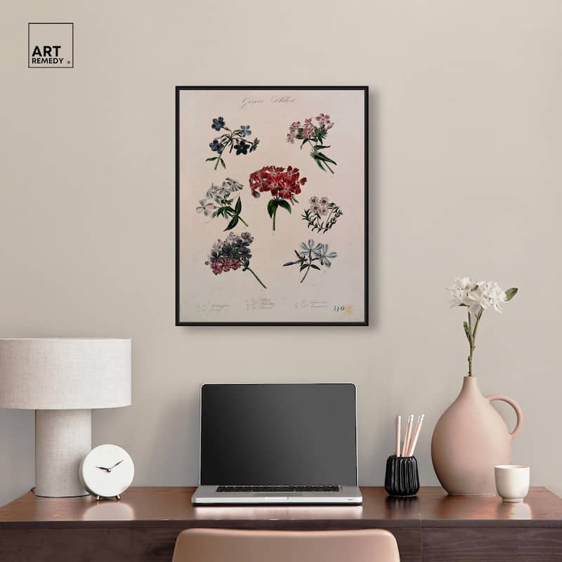 Seven Flowering Plants Canvas by Art Remedy