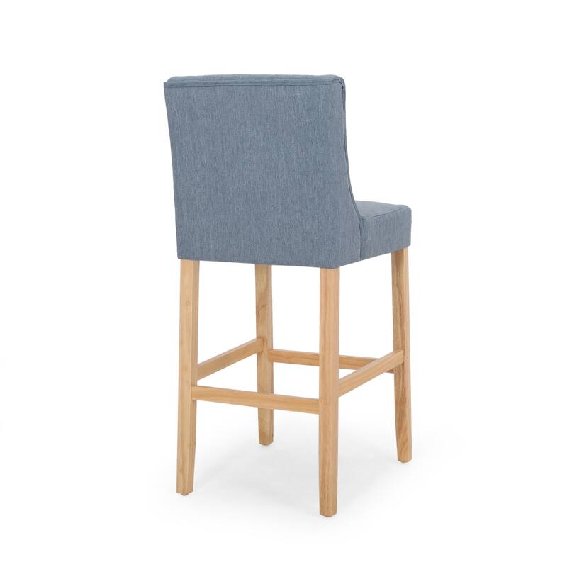 Vienna Contemporary Fabric Tufted Wingback 31 Inch Counter Stools, Set of 2