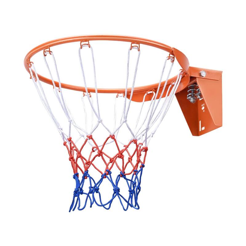 Orange Heavy Duty Q235 Wall Door Mounted Basketball Hoop with Nylon Net Perfect to Indoor or Outdoor Use