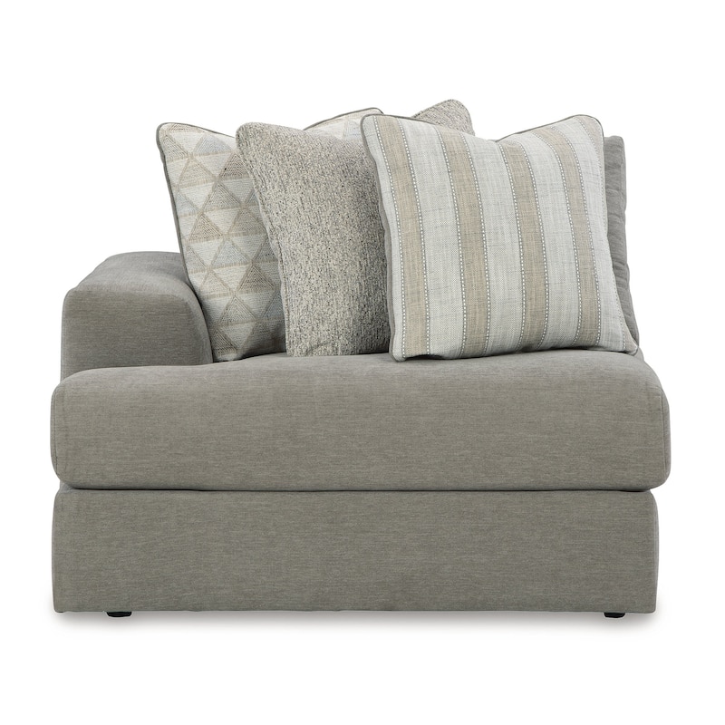 Signature Design by Ashley Avaliyah Gray 3-Piece Sectional with Chaise - 127" W x 68" D x 37" H