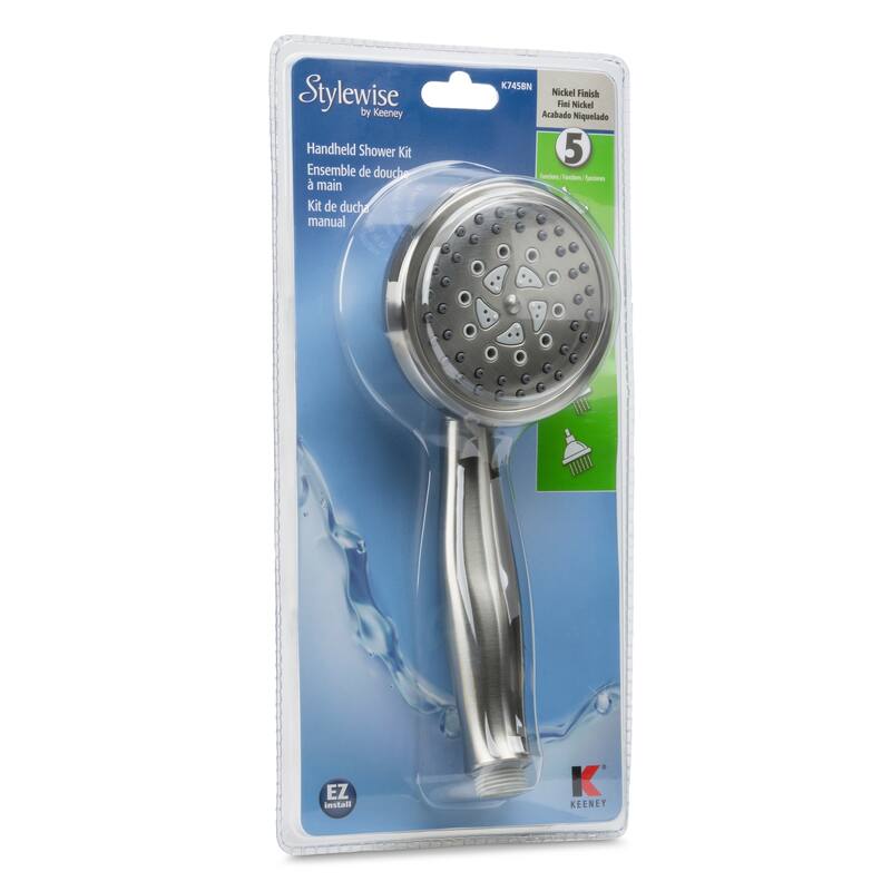 Keeney K745 Stylewise 5 Function Handheld Shower Kit - 3.85"