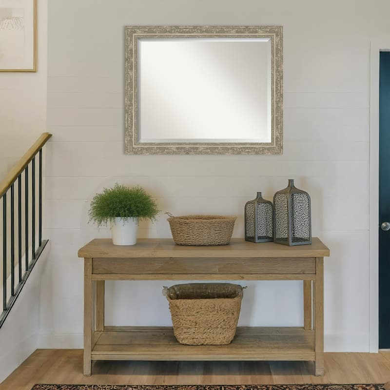 Filigree Beveled Framed Wall Mirror