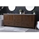 preview thumbnail 7 of 9, Elegant Lighting VF2884D Soma 84" Free Standing Double Basin Vanity