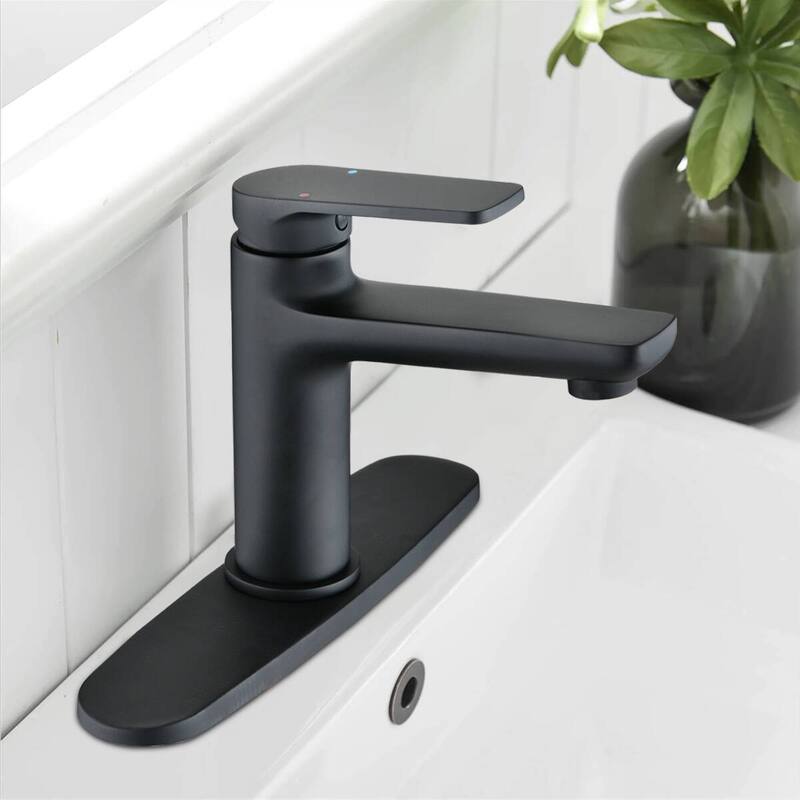 VANITYFAIR Matte Black Single Handle Bathroom Sink Faucet - Matte Black