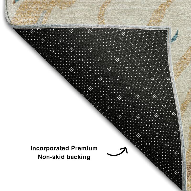 Premium Washable Super Soft Abstract Contemporary Mayfield Rug