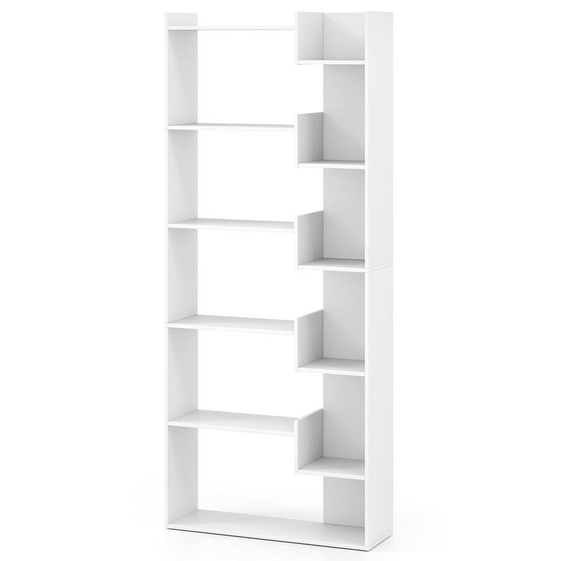 Costway 1/2 PCS 6-tier Bookshelf Tall Display Shelf with 11 Open - See Details