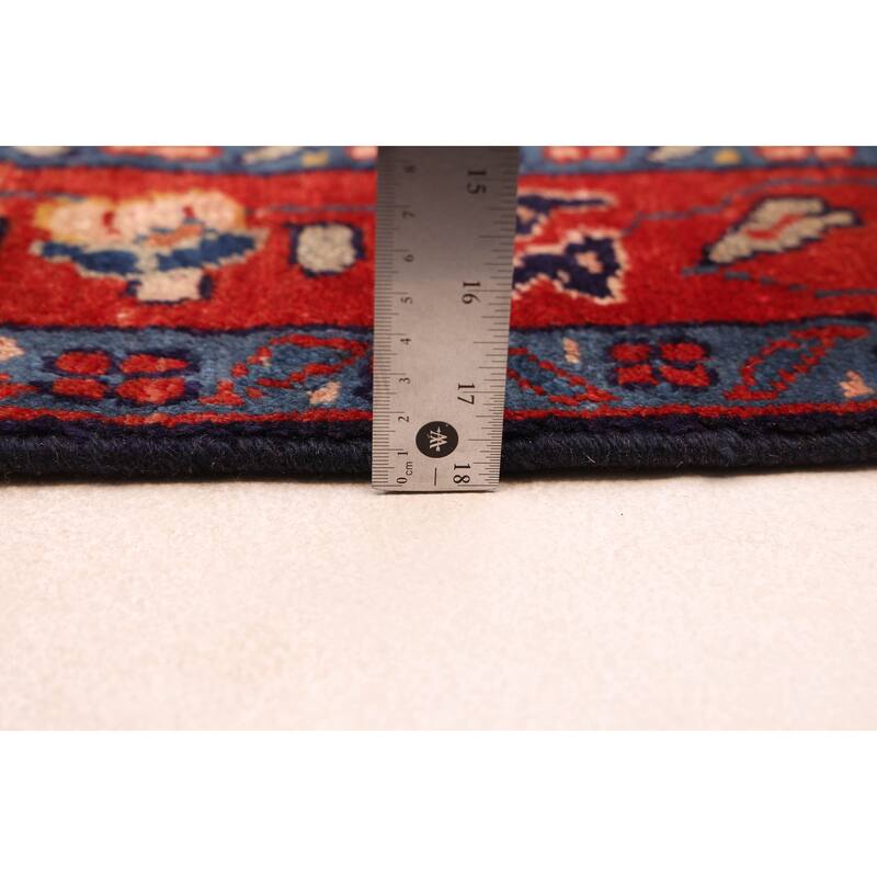 ECARPETGALLERY Hand-knotted Andelz Navy Wool Rug - 3'8 x 10'6