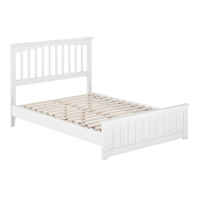 Becket Solid Wood Low Profile Platform Bed with Matching Footboard