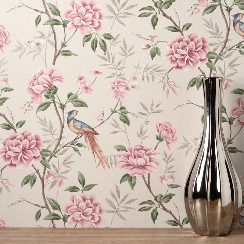 Fine Decor Akina Cream Floral Wallpaper