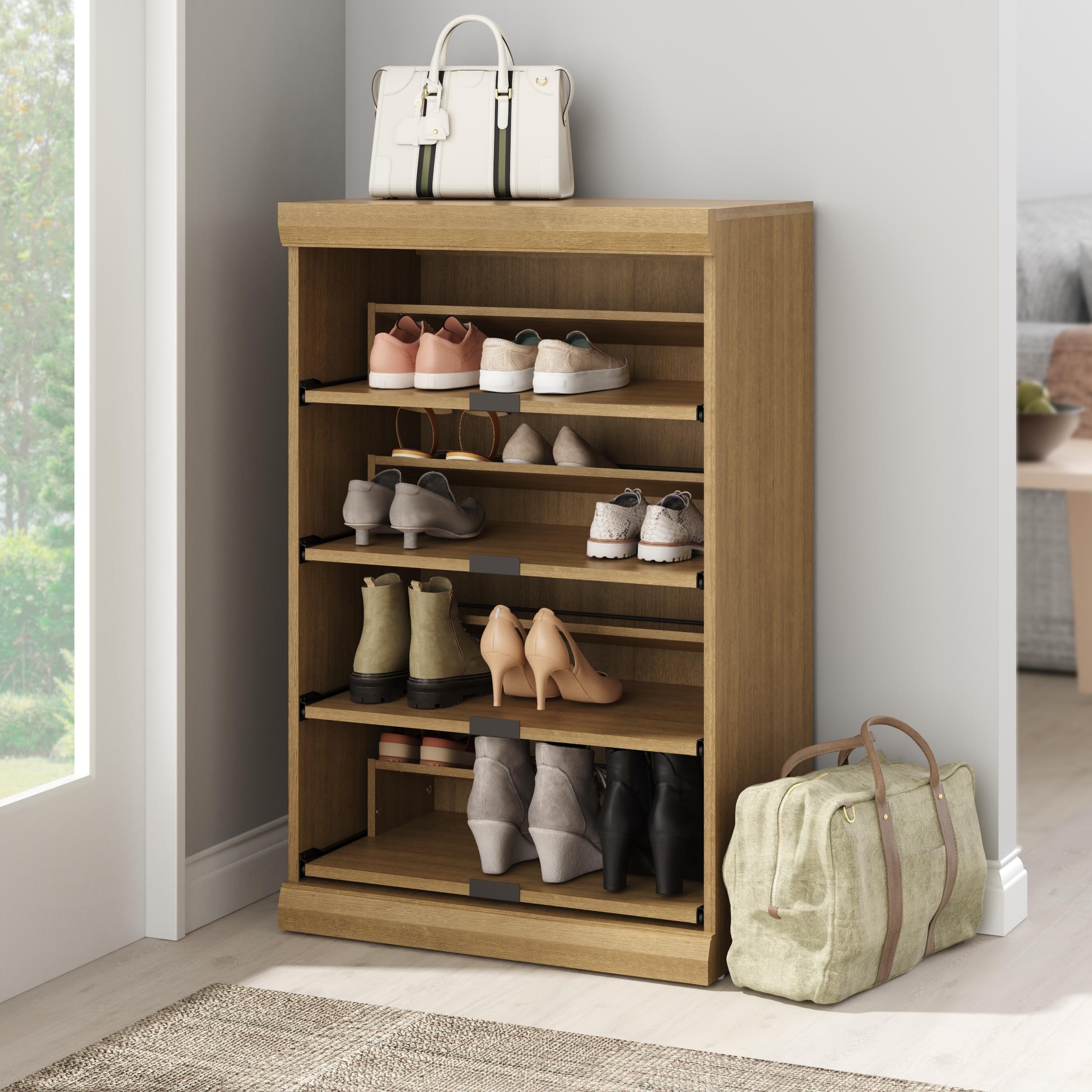ClosetMaid Mosaics Stackable 4-Shelf Pull-Out Shoe Organizer