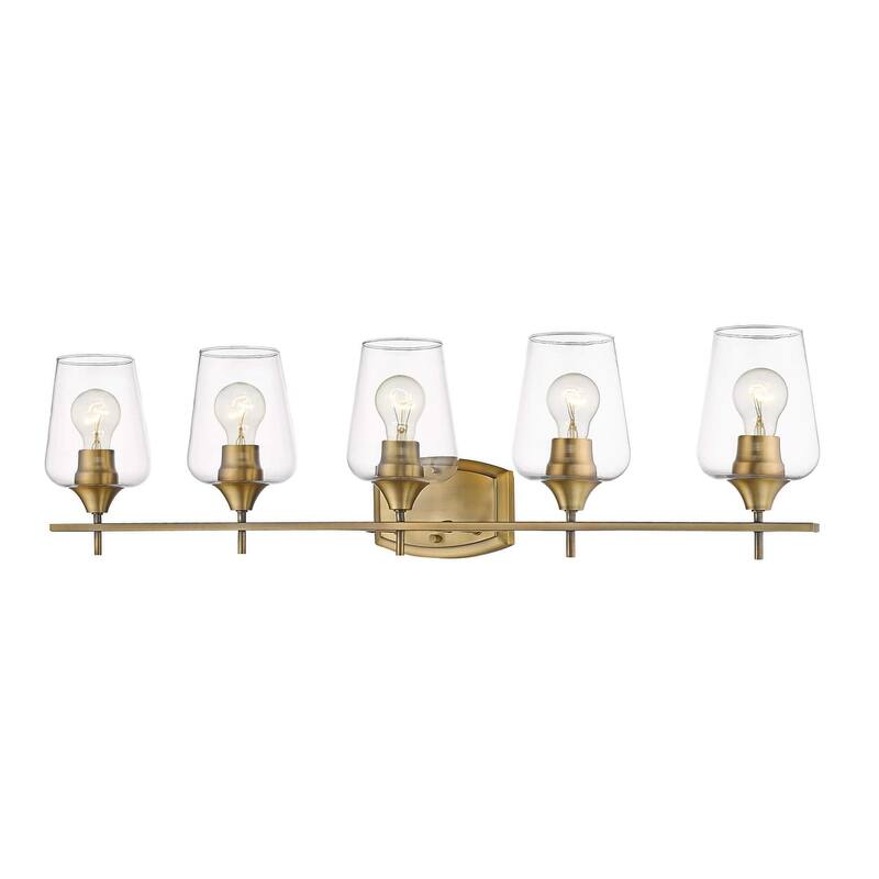 Bellevue Celia 5 Light 38" Wide Bathroom Vanity Light - Olde Brass