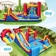 preview thumbnail 4 of 8, Gymax Inflatable Water Slide Giant Kids Water Park w/ Double Slides &