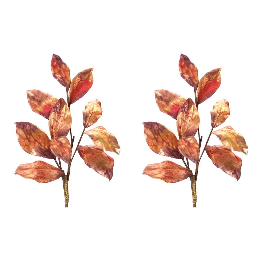 Set of 2 Leaf Artificial Thanksgiving Sprays 29"