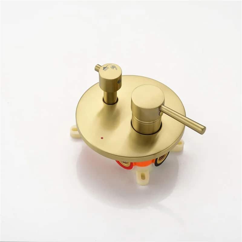 Shower Faucet With Valve Complete Shower System Set Bathroom 10 Inches Rainfall Shower Head With Handheld Sower