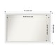 preview thumbnail 34 of 190, Wall Mirror Choose Your Custom Size - Extra Large, Blanco White Wood Outer Size: 43 x 28 in