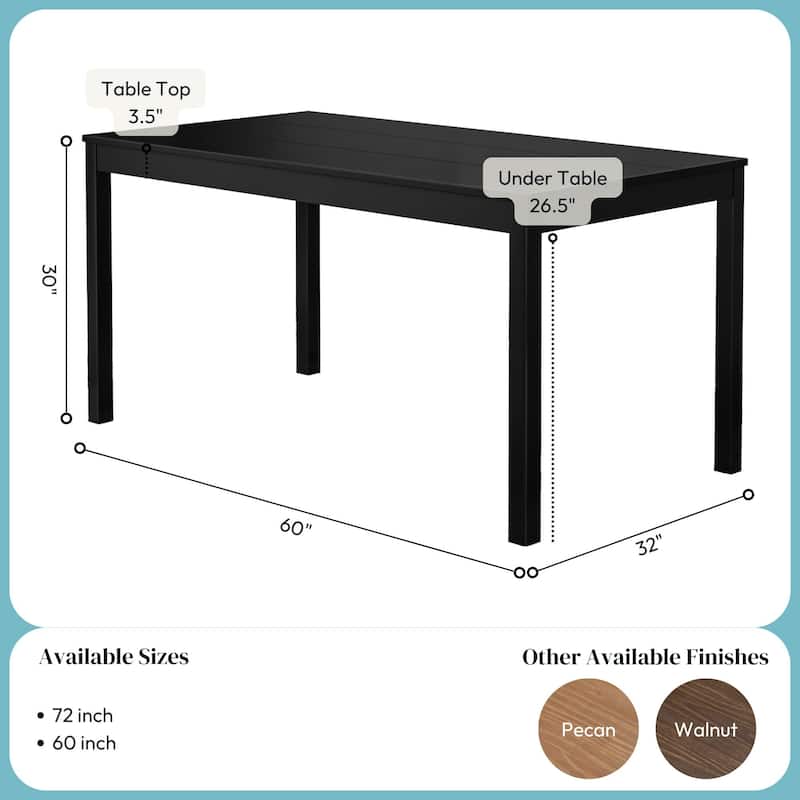 Rectangular 60" Dining Table