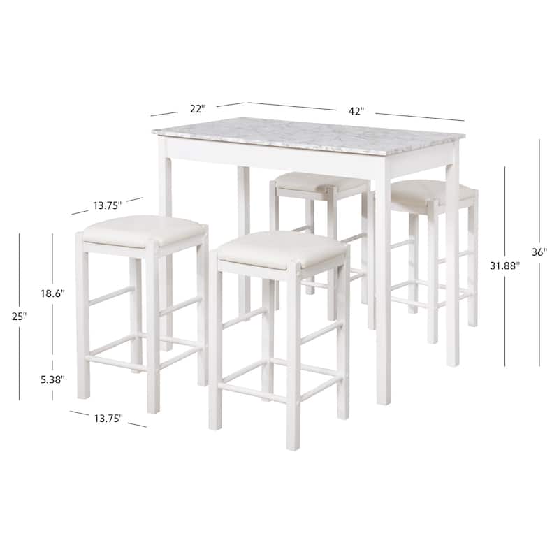 Linon Speakeasy 5-Piece Tavern Dining Set
