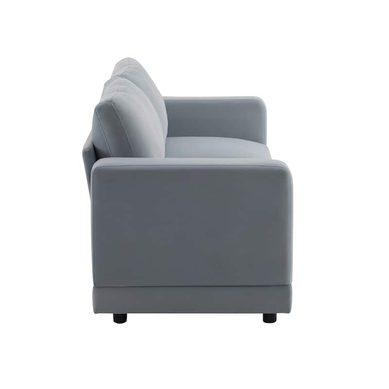 Christopher Knight Home - Grace 81" Modern Upholstery Sofa Loveseat with Square Arms