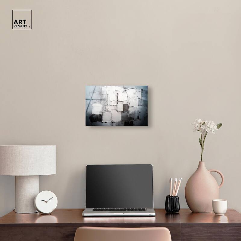 Urban Grid Acrylic by Art Remedy, Ready to Hang