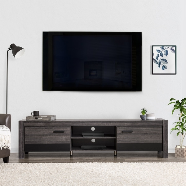 CorLiving Joliet Duotone TV Bench for TVs up to 95". Opens flyout.