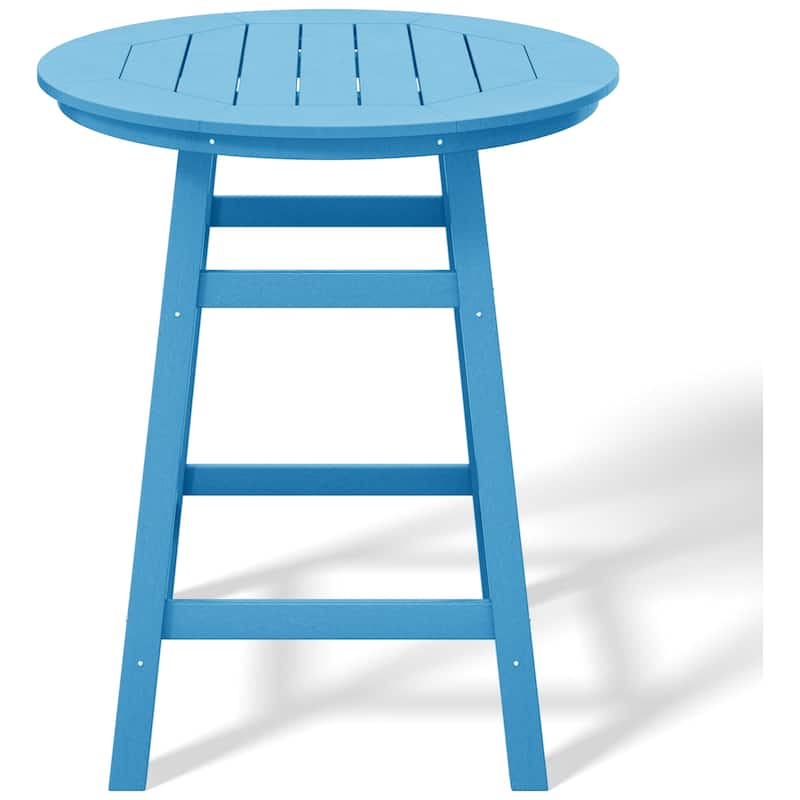 Polytrends Laguna Hdpe All Weather Outdoor Patio 35" Round Counter Table