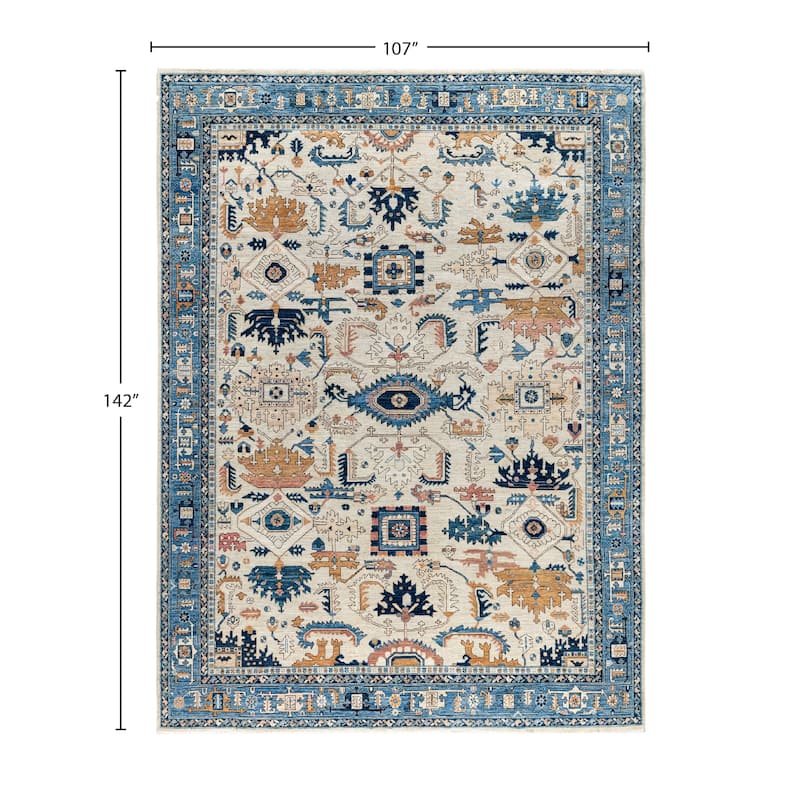 Serapi One-of-a-Kind Hand-Knotted Area Rug - Ivory - 8' 11" x 11' 10"