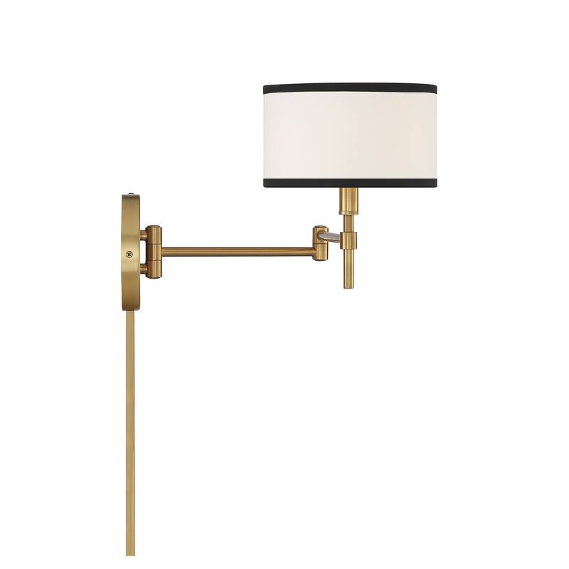 Meridian M90082 11" Tall Hardwired or Plug-In Wall Sconce