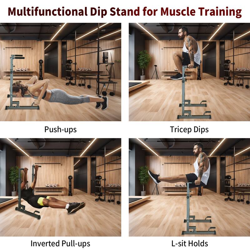 Power Tower Dip Station with Bench Pull-Up Bar