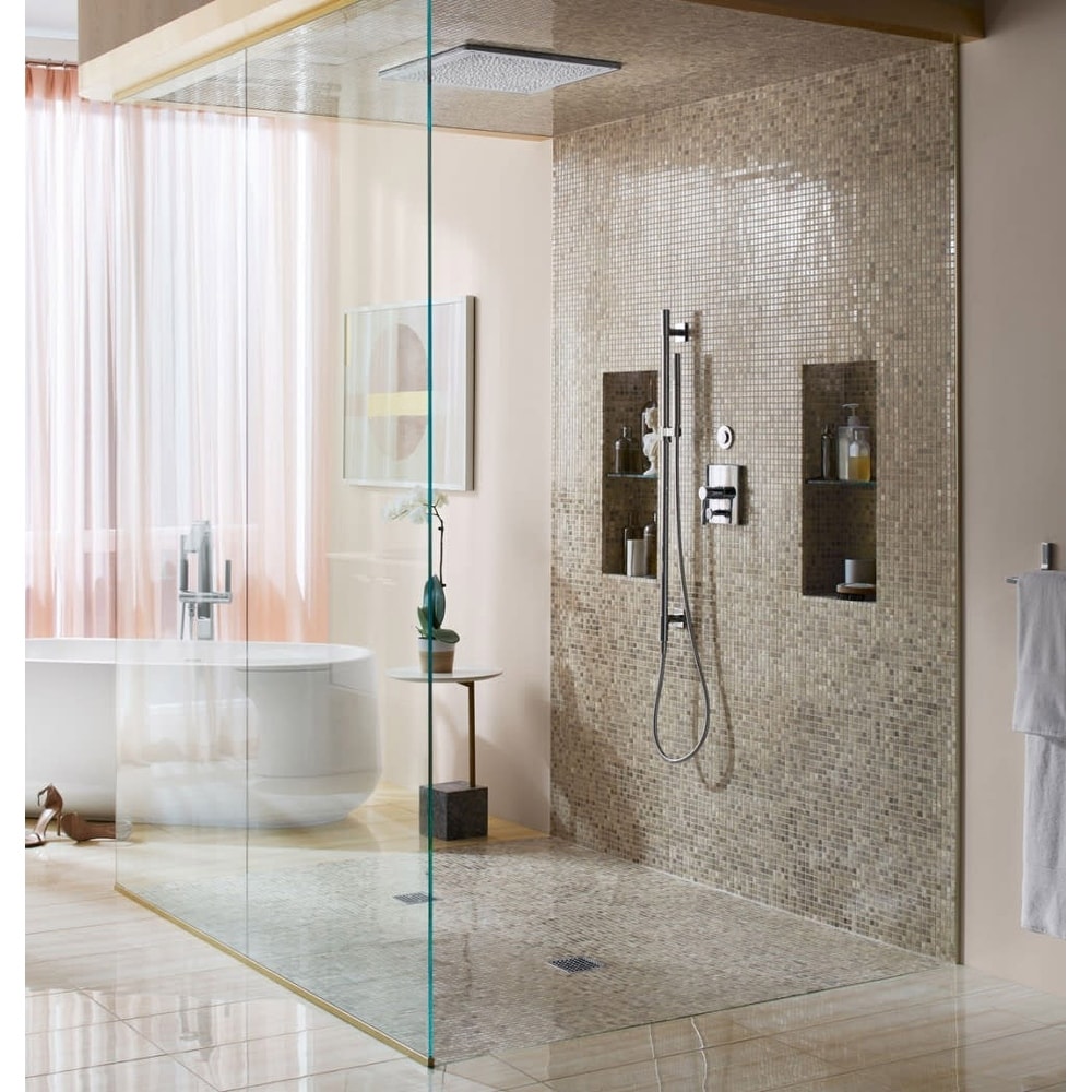 Kohler K 31110 Real Rain 2 5 Gpm Multi Function Overhead Rain Shower Overstock 28444015