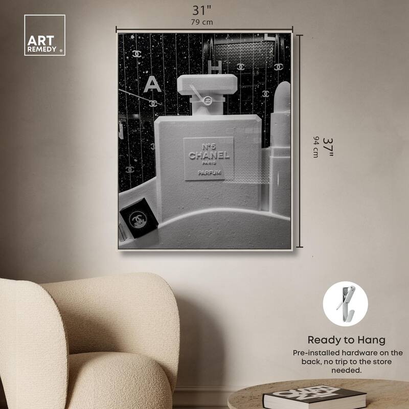 Sculptural Number 5 Canvas by Art Remedy