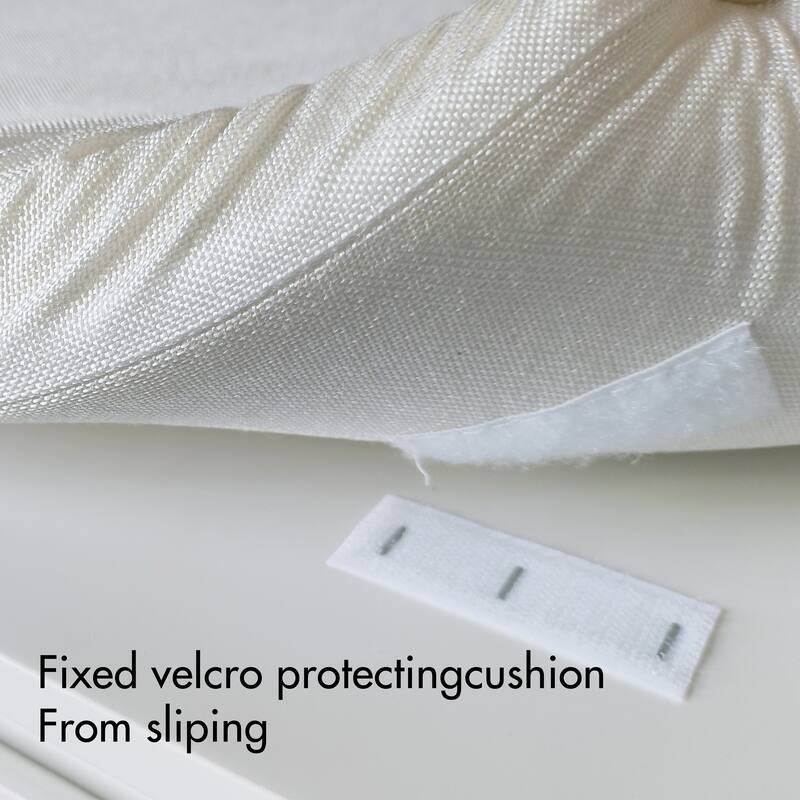 Anmytek White Storage Bench with Hooks Entryway Shoe Organizer and Living Room Seating