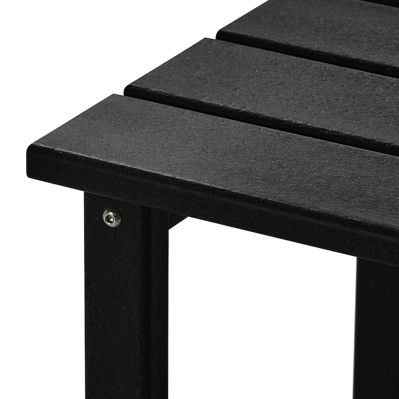 Polytrends Laguna Hdpe All Weather Outdoor Patio Square Side Table